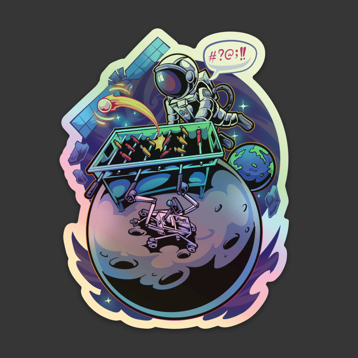 Sticker - "Lost In Space" 7x9 cm