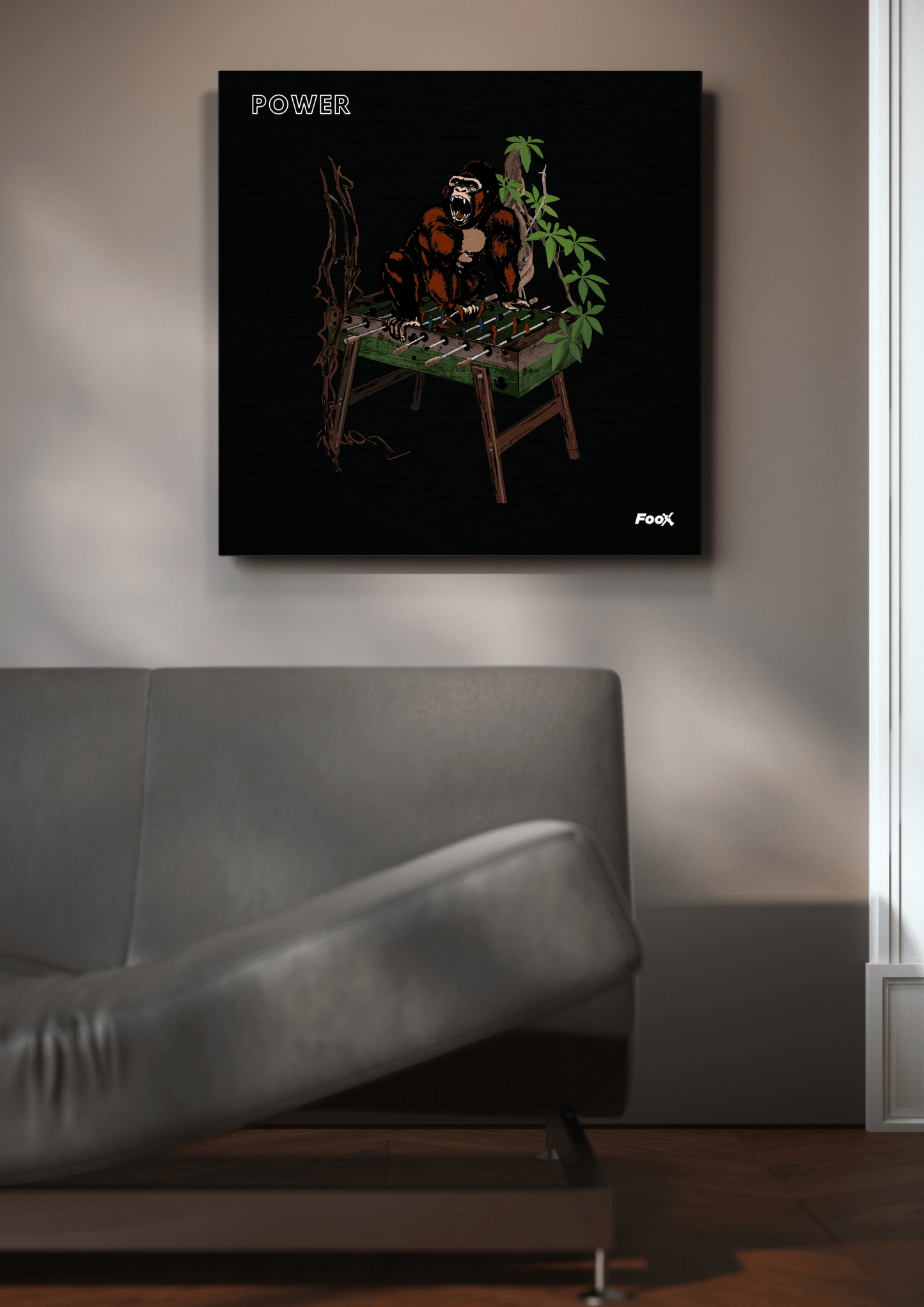 Beast Leinwand - Gorilla 'POWER'