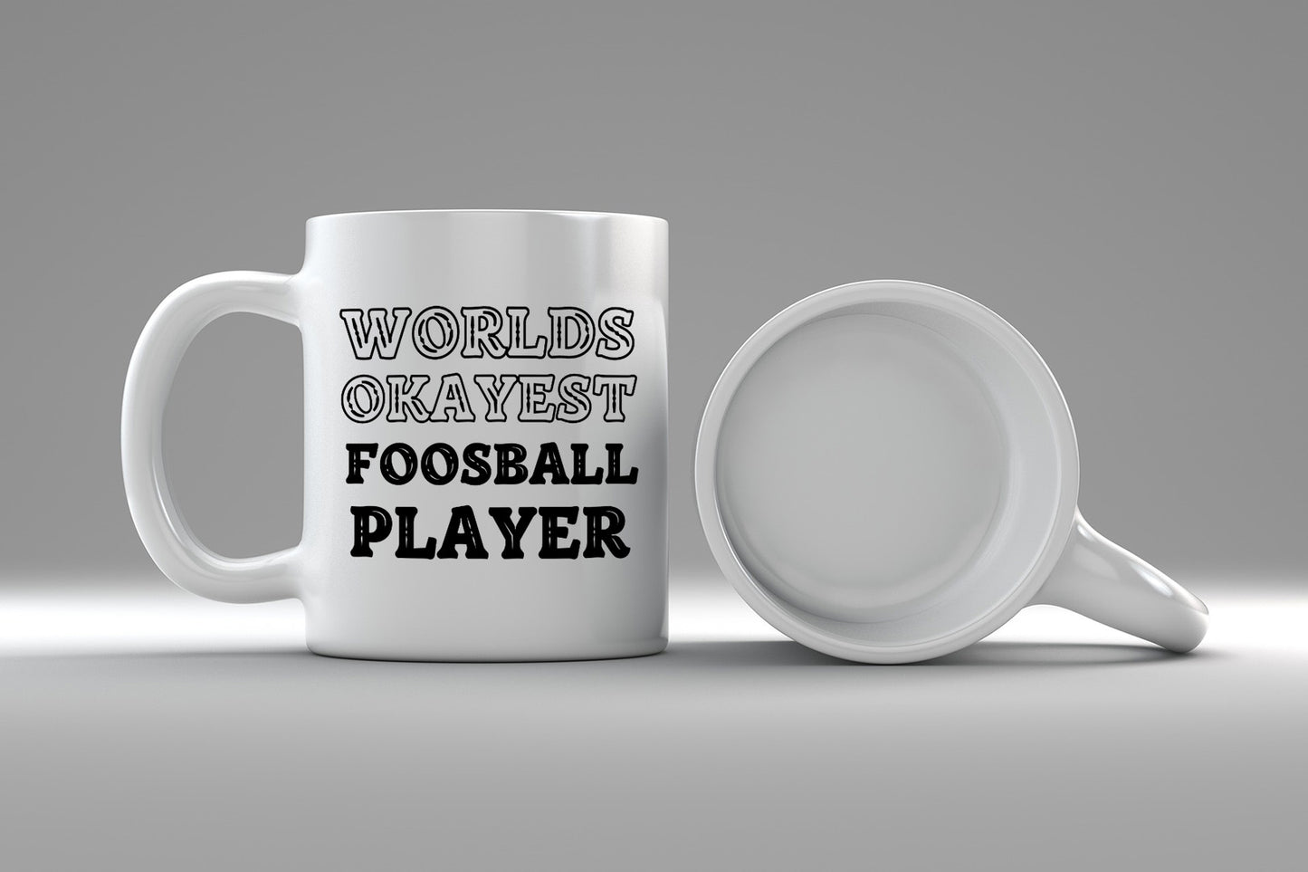 Foosball Mug - Worlds Okayest Foosball Player