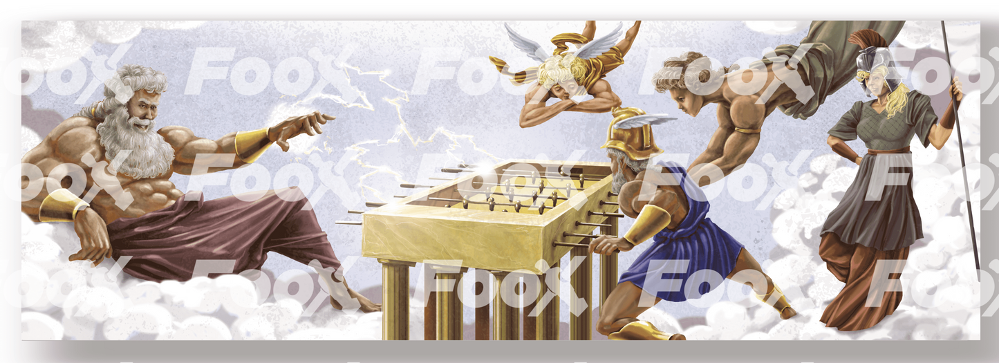 Leinwand - 'Zeus und die Götter'