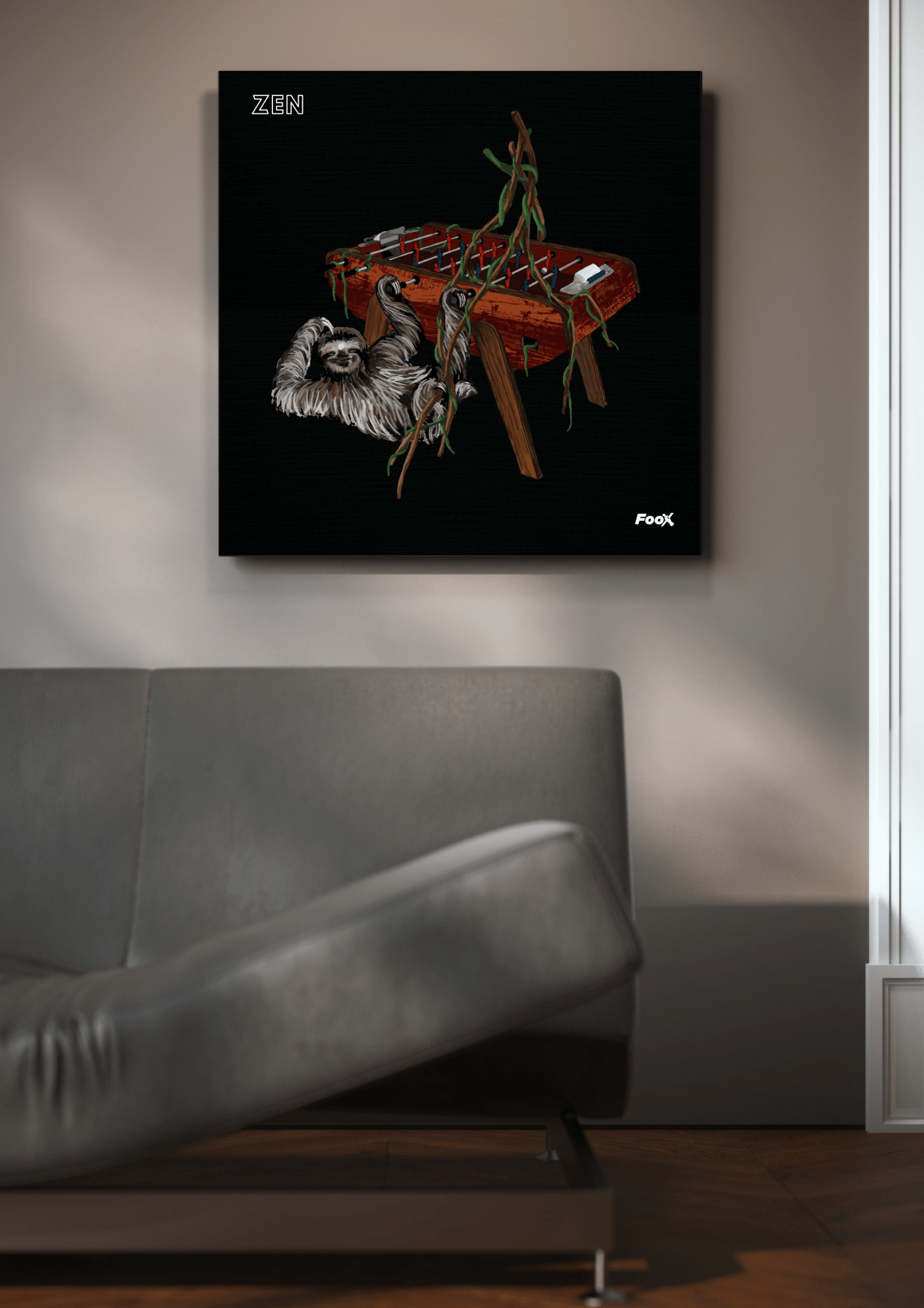 Beast Leinwand - Faultier 'ZEN'